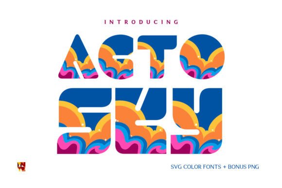 Acto Sky: A Vibrant Color Font for Handmade Labels