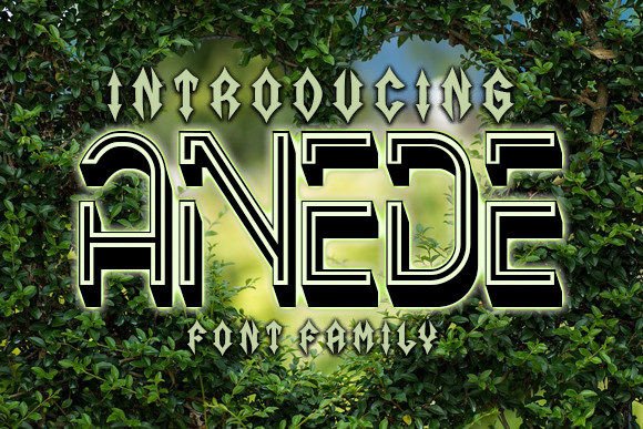Anede: A Distinctive Display Font for Editorial Design