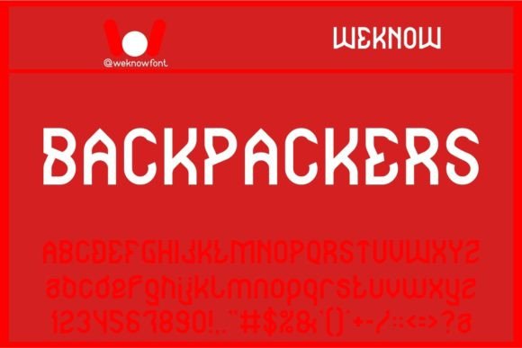Backpackers Font: A Techno-Sci-Fi Display Typeface for Bold Brands
