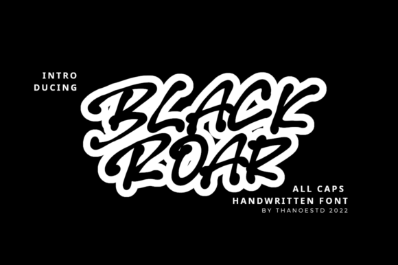 Black Roar: A Bold Display Font for Modern Branding