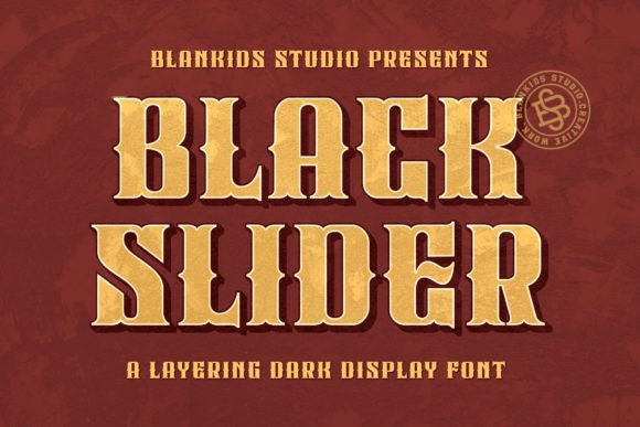 Black Slider: The Gothic Display Font for Bold Marketing