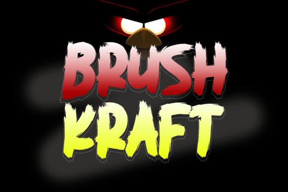 Brush Kraft: A Spooky Display Font for Bold Branding