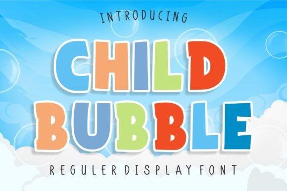 Child Bubble: A Playful Display Font for Editorial Design