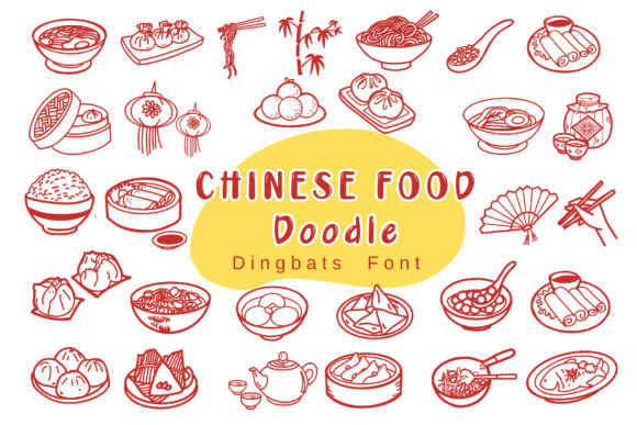 Chinese Food Doodle: A Playful Typeface for Web Design