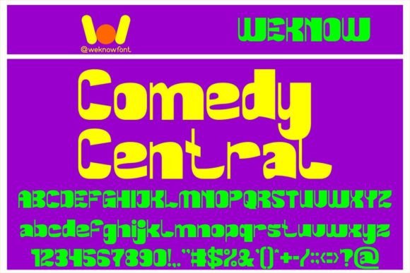 Comedy Central: A Playful Display Font for Branding