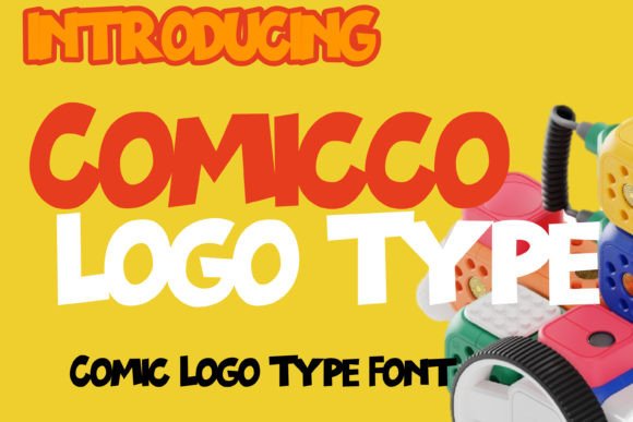 Comicco Logo Type: A Playful Display Font for Web Design