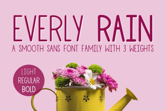 Everly Rain: The Modern Sans Serif Font for Crafters