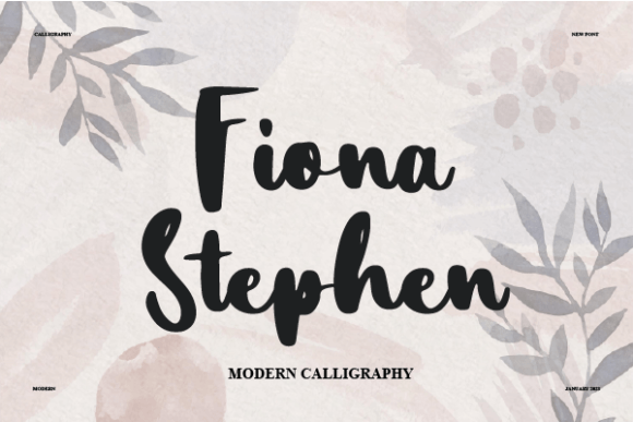 Fiona Stephen: A Timeless Script Font for Modern Web Design