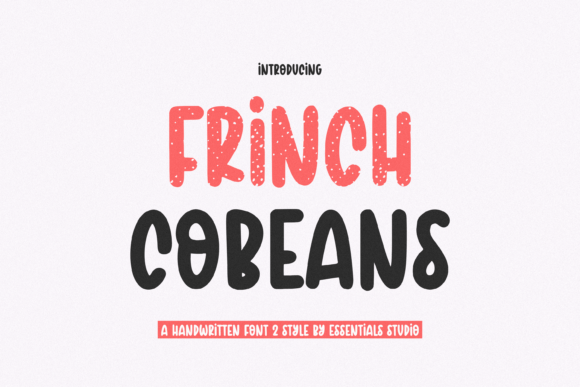 Frinch Cobean: A Handwritten Display Font for Web Design