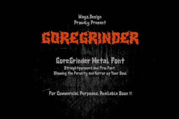 Goregrinder Free Version: A Horror Display Font for Web Design