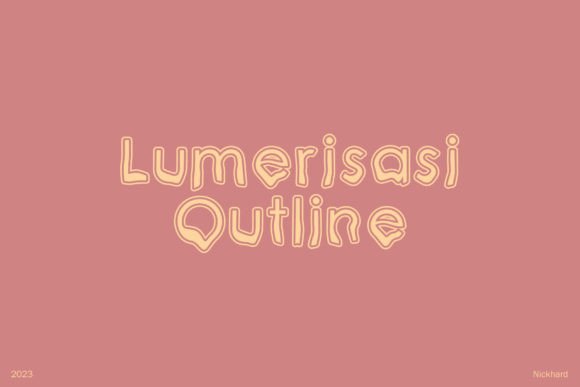 Lumerisasi Outline: A Quirky Script Font for Bold Brands
