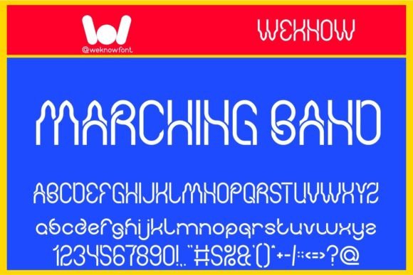 Marching Band: A Techno Display Font for Bold Campaigns