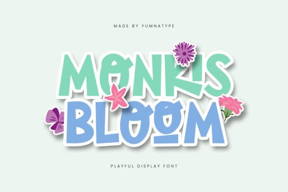Monkis Bloom: A Playful Display Font for Memorable Branding