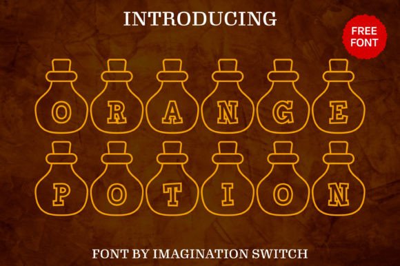 Orange Potion: A Vibrant Display Font for Editorial Design