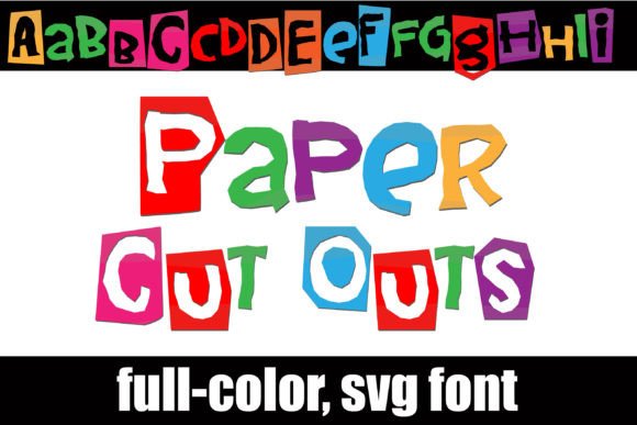 Paper Cut Outs: A Playful Display Font for Web Design