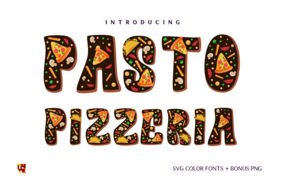 Pasto Pizzeria: A Color Font for Bold Branding