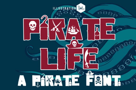 Pirate Life: A Decorative Font for Crafters