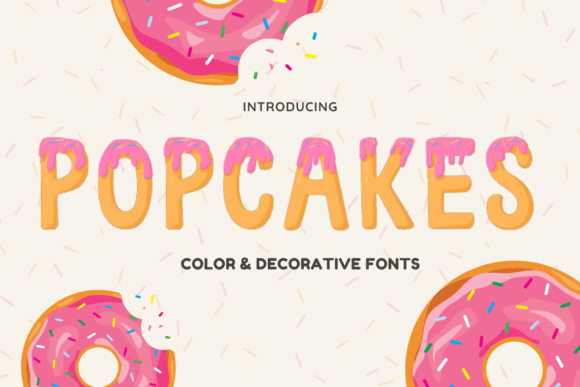 Popcakes: A Playful Color Font for Memorable Branding