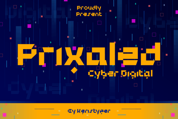 Prixaled Font: A Futuristic Display Typeface for Modern Branding