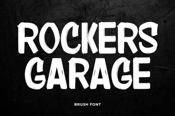 Rockers Garage: A Bold Display Font for Branding