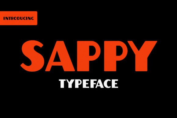 Sappy: A Juicy Display Typeface for Editorial Design
