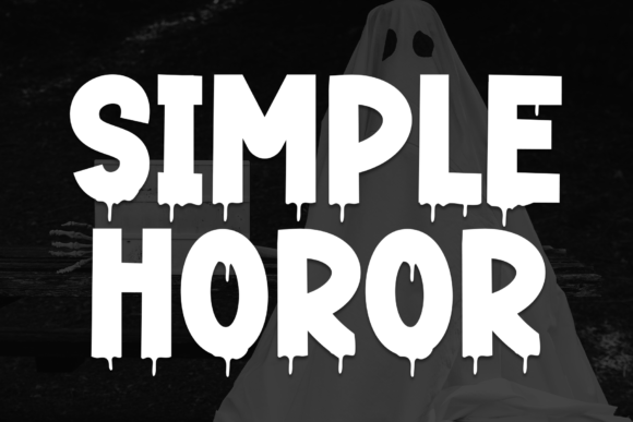 Simple Horor: A Dripping Display Font for Spooky Web Design