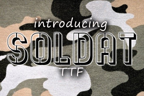 Soldat: A Bold 3D Display Font for Editorial Impact