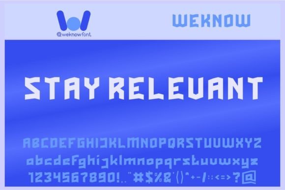Stay Relevant: A Bold Display Font for Modern Web Design