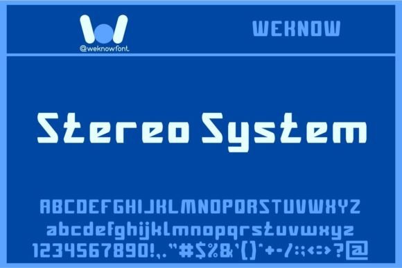 Stereo System: A Bold Display Font for Modern Brand Identity