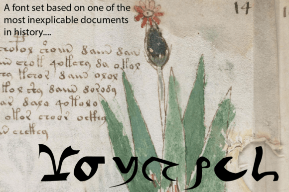 Voynich - Regular: A Mysterious Display Font for Editorial Design